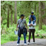 backpackers on trail