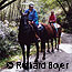 Horses and riders on Bear Valley Trail Horses and riders on Bear Valley Trail