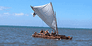 Traditional canoe at Festival