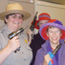 Ranger and Red Hat Tour Group holding rivet guns