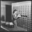 Jewel Mazique cataloging in the Library of Congress, 1942