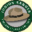 The Junior Ranger logo; a ranger hat with a green ring around it.
