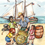 Drawing from the front cover of the Junior Ranger booklet.