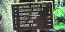 Trail sign.