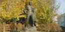 Marcus Whitman statue near Whitman College