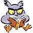 owl reading a book