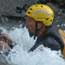 Swiftwater rescuer during a training excercise Swiftwater rescuer during a training excercise