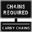 Chain control sign