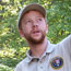 Intern speaking to visitors