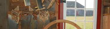 Image of the interior wall of the Carpenters Shop