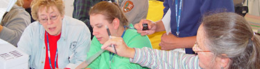 Teachers study rocks in Crissy Center Lab