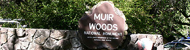 Muir Woods entrance sign