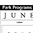 Calendar of  Park Events