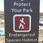 Protect your park - Stay on trail