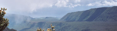 The Kipahulu Valley Biological Reserve stretches toward the ocean.