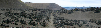 This trail leads through rough black lava to a surprisingly lush green oasis called Paliku.