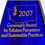 Washington State's Governor's Award for Pollution Prevention and Sustainable Practices