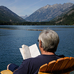 Relaxing at Stehekin. ©Nancy Gall