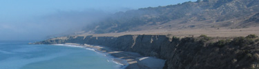 water canyon beach with torrey pines on the ridge above