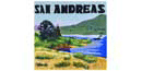Tectonic decal of San Andreas Lake Tectonic decal of San Andreas Lake