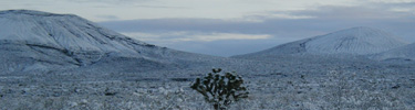 Cinder Cones with snow in December 2006