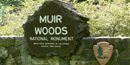 Entrance sign at Muir Woods National Monument Entrance sign at Muir Woods National Monument