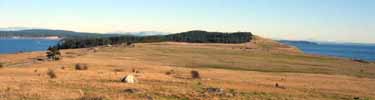 American Camp prairie from Mt. Finlayson.