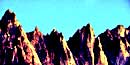 Sharp, rocky crest of the Sierra Nevada. Sharp, rocky crest of the Sierra Nevada.