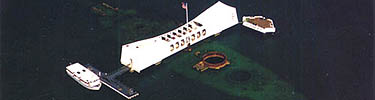 Aerial of USS Arizona