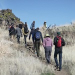 Ranger leading a tour through Captian Jack's Stronghold
