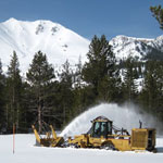 Snow plow near Devastated Area