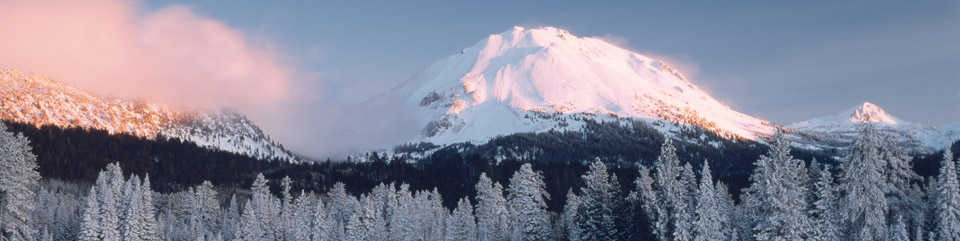 Lassen Peak from Manzanita Lake