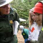 Ranger with Students