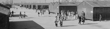 High school recess period. Photo by Ansel Adams.