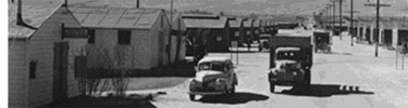 Traffic in front of the Administrative building. Photo courtesy of Art Williams.