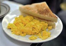 Scrambled eggs were served for breakfast. Scrambled eggs were served for breakfast.