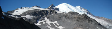 Mount Rainier's high country as seen from Panhandle Gap