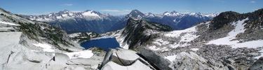 Panorama from Hidden Lake Lookout