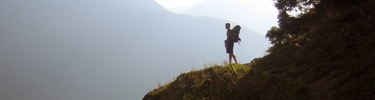 Hiker at Dusk