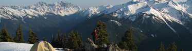 High camp in the Olympic Mountains