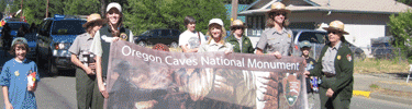 Park Rangers at a Parade