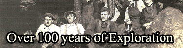 Over 100 years of Exploration:  a group of friends explore the cave by candlight in the early 1900's
