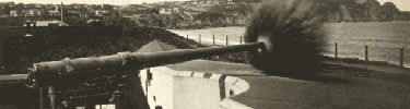 Practice firing at Battery Chamberlin