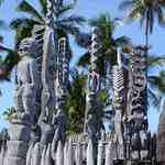 Ki'i (Images of Gods) Guarding the Sacred Hale o Keawe Heiau