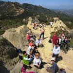 Backbone Trail Hikers at Castro Crest