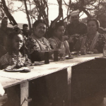beach picnickers