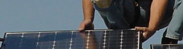 installing a solar panel