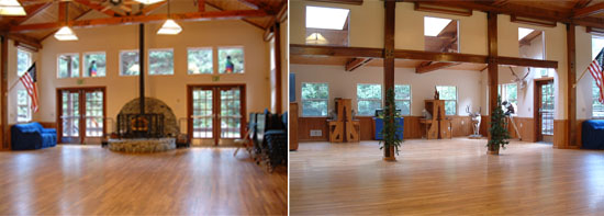 Wolf Creek Education Center inside the lodge