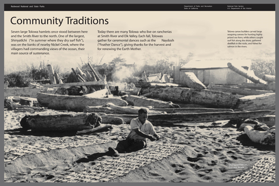 Community Traditions outdoor exhibit