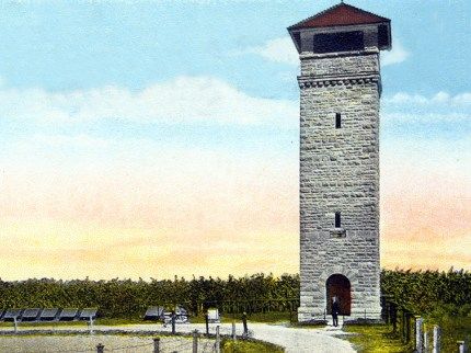 Early 20th-century postcard showing Observation Tower